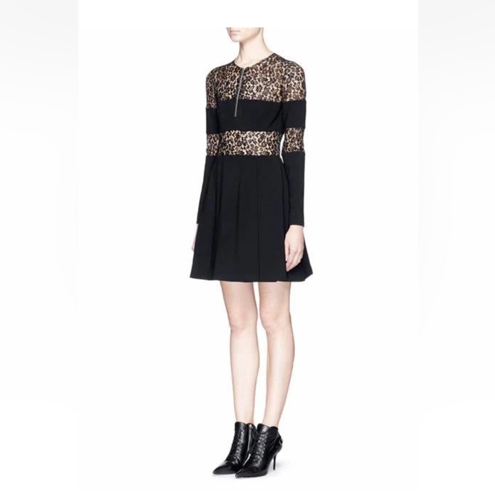 Alexander McQueen IT44 Size M Black Wool Dress